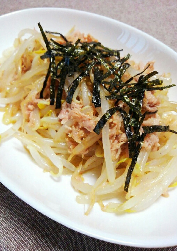 レンジで簡単☆ツナともやしの醤油和え-レシピのメイン写真