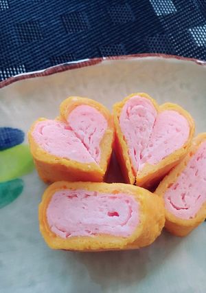 ピンクでLOVE❤な卵焼き(≧◡≦)♬-レシピのメイン写真
