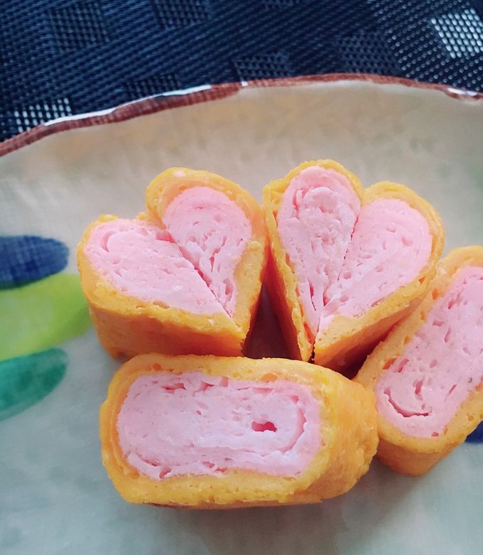 ピンクでLOVE❤な卵焼き(≧◡≦)♬-レシピのメイン写真
