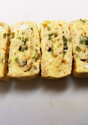 そぼろといんげん豆の卵焼き-レシピのメイン写真