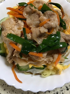 マルちゃん正麺で作る韓国風冷やし中華-レシピのメイン写真