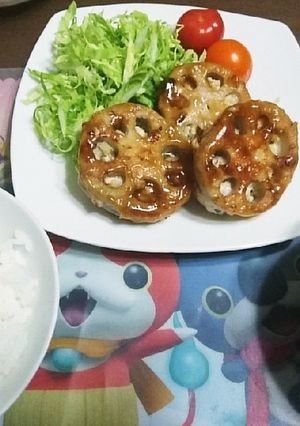 蓮根ハンバーグ-レシピのメイン写真