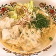 海老と大葉のワンタン汁そば