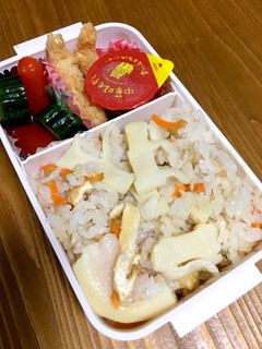 中学生女子 たけのこご飯弁当-レシピのメイン写真