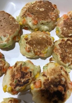 〜離乳食☆フワフワ野菜ホットケーキ〜-レシピのメイン写真