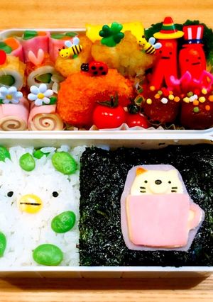 キャラ弁簡単すみっコぐらし遠足行楽お弁当-レシピのメイン写真
