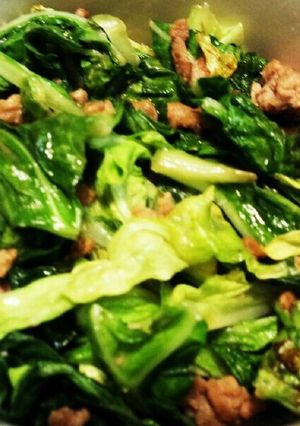 簡単♪節約*豚挽き肉とキャベツの味噌炒め-レシピのメイン写真