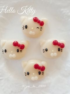 デコ白玉★団子♪キティちゃん-レシピのメイン写真