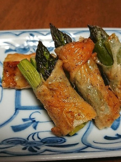鶏皮アスパラ巻き-レシピのメイン写真