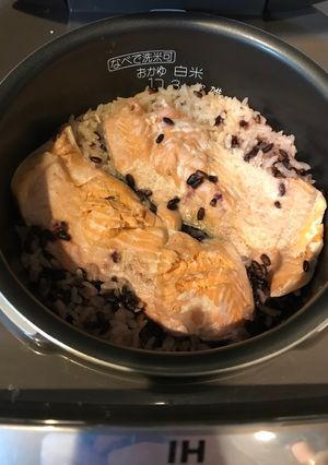 旦那でもできる 鮭の炊き込みご飯-レシピのメイン写真