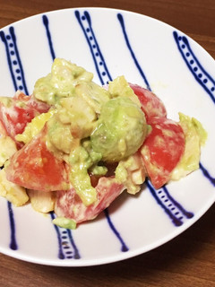 アボカドとトマト、チキンのサラダ-レシピのメイン写真