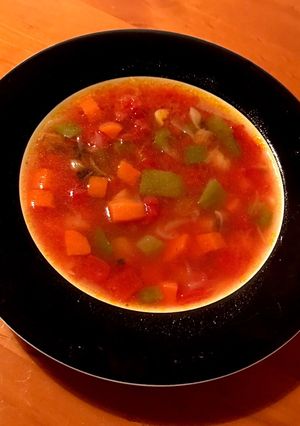 スパイシートマト野菜スープ-レシピのメイン写真