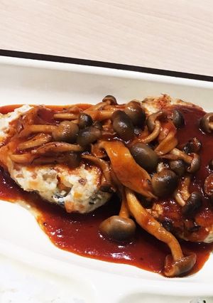 鶏むね肉の豆腐ハンバーグ-レシピのメイン写真