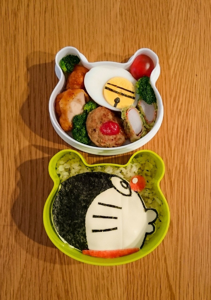 簡単 ドラえもん キャラ弁 横顔-レシピのメイン写真