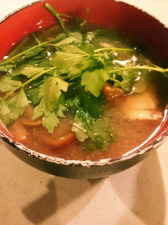なめことしじみの味噌汁-レシピのメイン写真