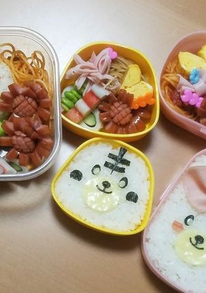 可愛いお弁当　キャラ弁　りぼん　遠足-レシピのメイン写真