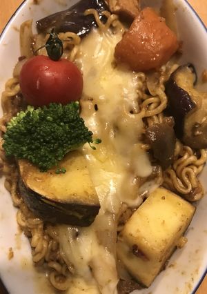 カレーダッカルビ風with辛ラーメン-レシピのメイン写真