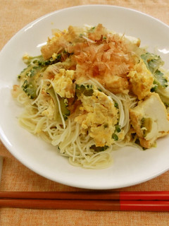 ゴーヤと厚揚げのそうめんチャンプルー-レシピのメイン写真