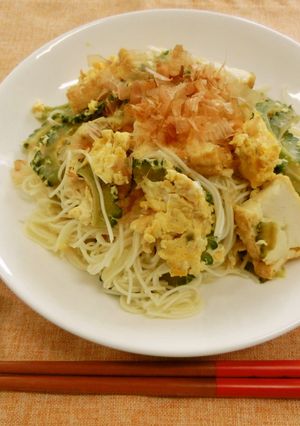 ゴーヤと厚揚げのそうめんチャンプルー-レシピのメイン写真