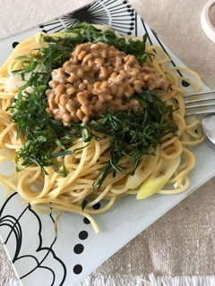 納豆パスタ-レシピのメイン写真