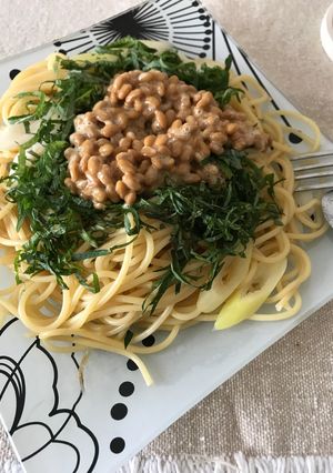 納豆パスタ-レシピのメイン写真