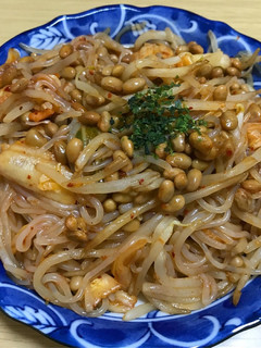 ダイエットに!納豆キムチしらたき-レシピのメイン写真