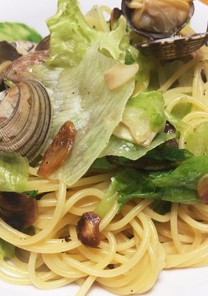 アサリとレタスのパスタ！-レシピのメイン写真