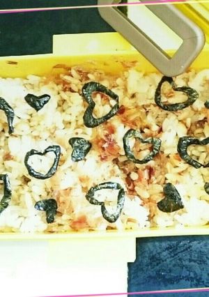 ♡♡♡ハートまみれ2段海苔弁♡♡♡-レシピのメイン写真