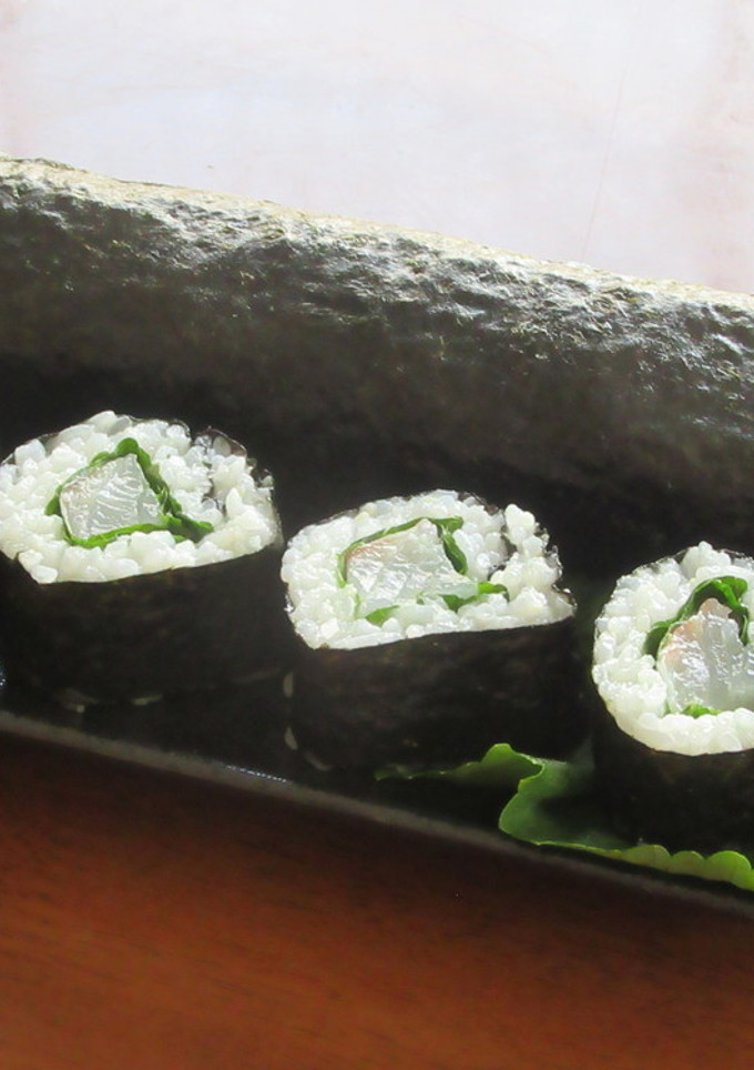 鯛と青じその巻き寿司-レシピのメイン写真