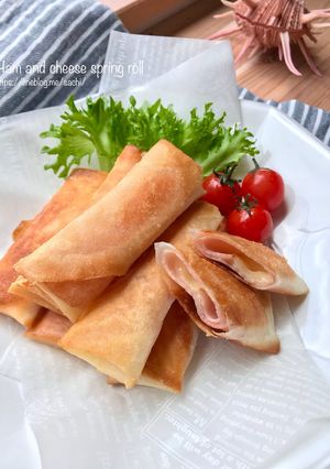 ハムとチーズの春巻き-レシピのメイン写真