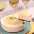 梨のコンポートで♪レアチーズケーキ