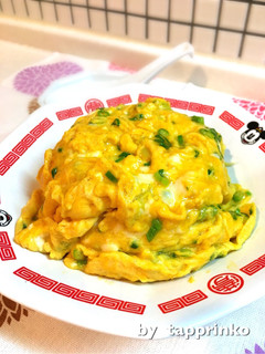 簡単ランチ☆卵焼きのせ紅生姜とネギ炒飯-レシピのメイン写真
