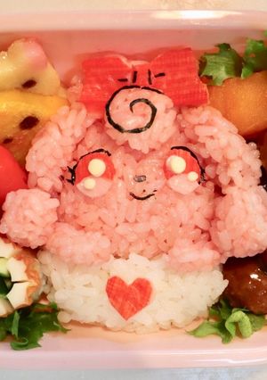 ここたまメロリーキャラ弁-レシピのメイン写真
