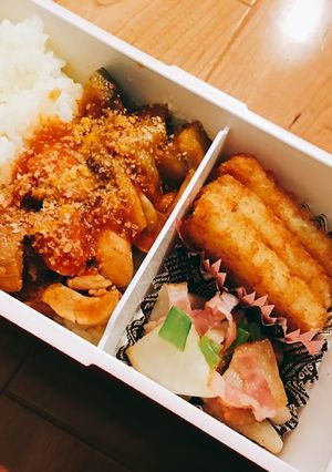 ☆チキンのトマト煮込みぶっかけ弁当☆-レシピのメイン写真
