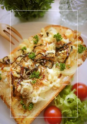 粒マス・パセリ風味❀新玉葱の和トースト-レシピのメイン写真