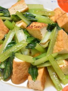 小松菜と厚揚げのあんかけ炒め煮-レシピのメイン写真
