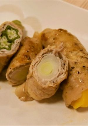 彩り野菜の肉巻き-レシピのメイン写真