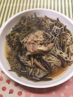 ワラビと豚肉の荷物-レシピのメイン写真