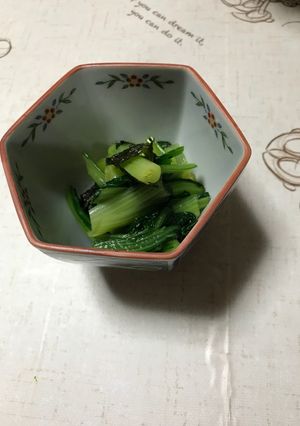 小松菜の磯部和え-レシピのメイン写真