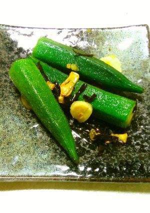 常備菜やおつまみにも☆オクラの塩昆布炒め-レシピのメイン写真