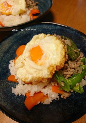 バジルがなくても♪大葉でガパオライス-レシピのメイン写真