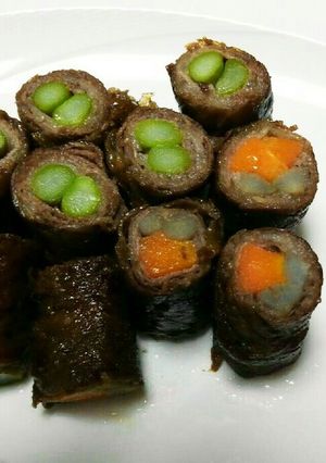 やみつき♪牛肉のアスパラ巻き-レシピのメイン写真