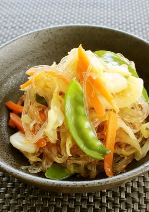 レンジで簡単！鶏ひき肉の春雨キャベツ-レシピのメイン写真