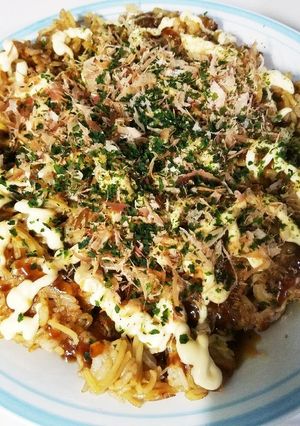 オム焼きそば　簡単かさまし-レシピのメイン写真