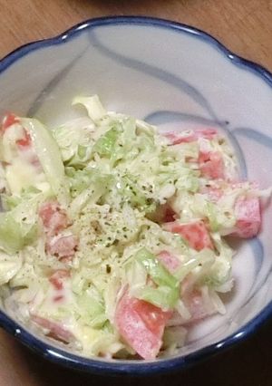 キャベツとトマトのマヨネーズサラダ-レシピのメイン写真