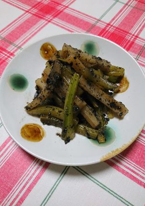 簡単1品☆蓮根とセロリのはちみつ金平-レシピのメイン写真