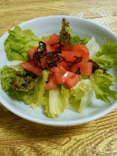 トマトの塩昆布あえサラダ-レシピのメイン写真