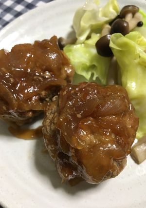 生姜焼き風ハンバーグ-レシピのメイン写真