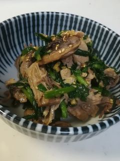 マグロのあらのニラ炒め-レシピのメイン写真