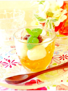ほうじ茶ゼリーのパフェ-レシピのメイン写真